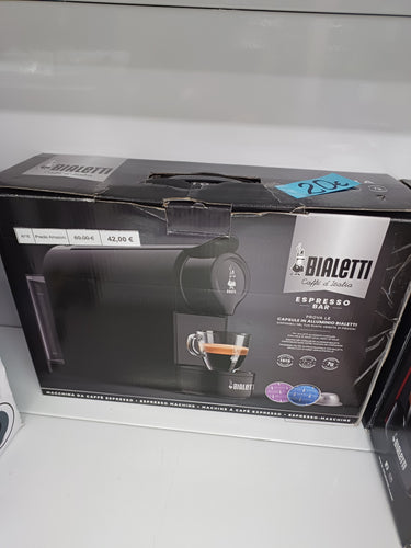 Bialetti Gioia, Espresso Coffee Machine for Aluminium Capsules, Including 64 Capsules, Fulziona Exclusively with Capsules, Black
